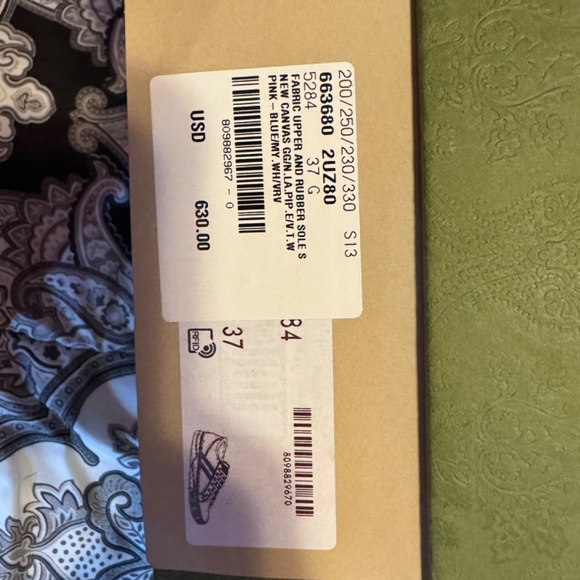 Auth!! Gucci Tennis GG Canvas Shelly Line Sneakers Pink - Picture 11 of 13